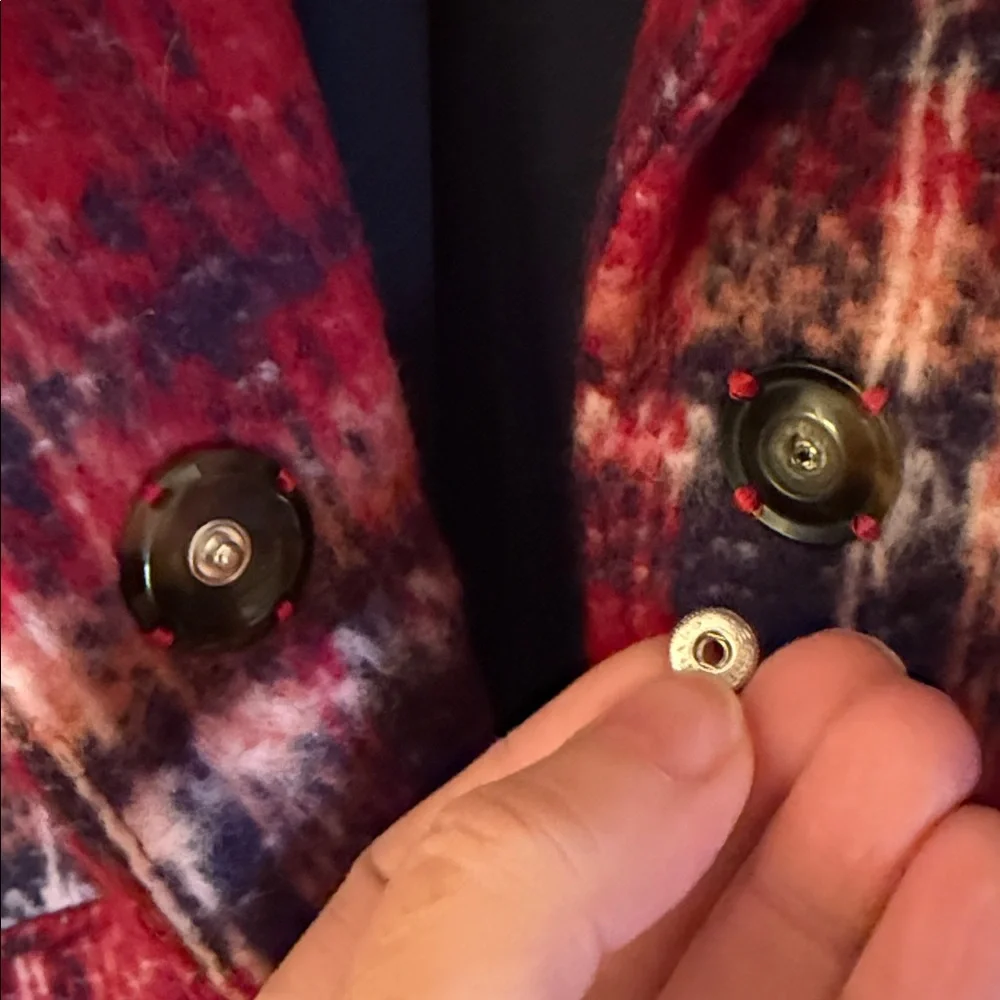 Anthropologie Wool-Blend Check Coat